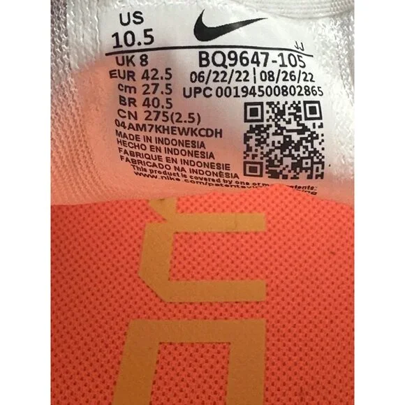 Women's Nike Air Zoom Pegasus Training Running BQ9647-105 Sz Women 10.5/ Men 9 - Picture 11 of 12